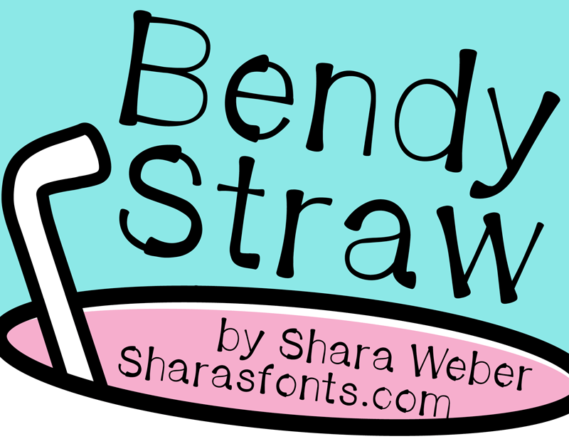 Bendy Straw Font