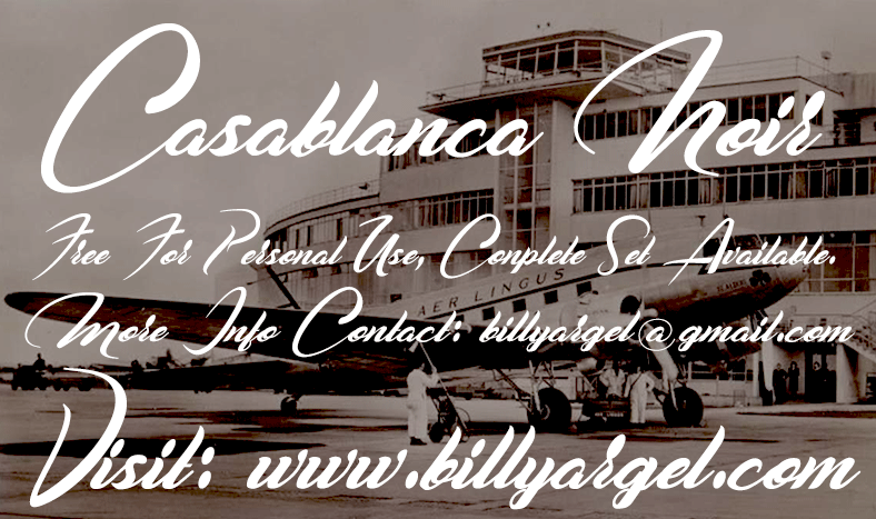Casablanca Noir Font