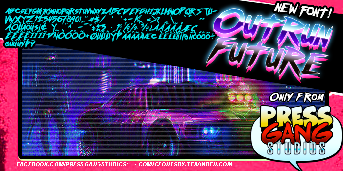 Outrun future Font