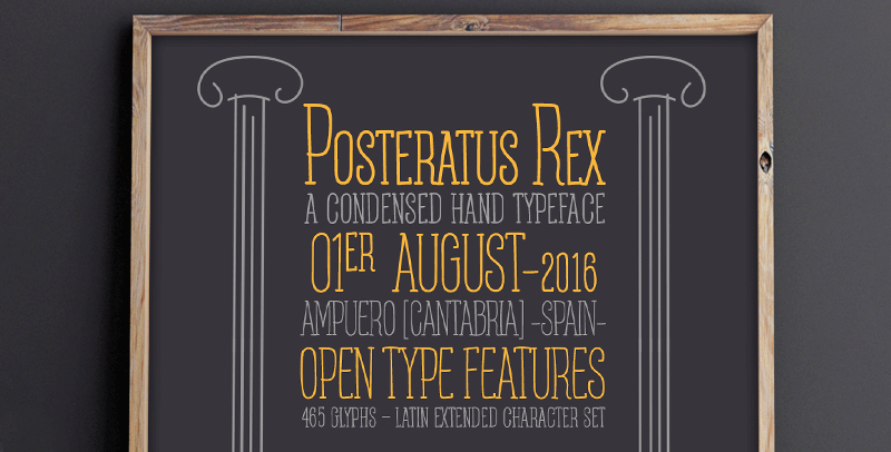 Posteratus Rex Font