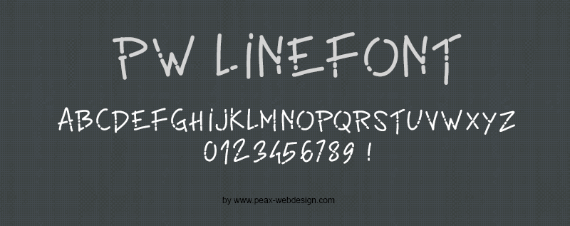 PW Line Font Font