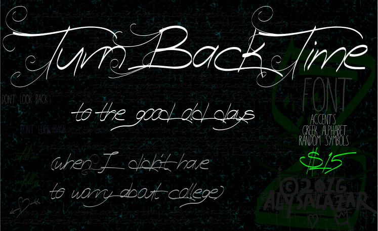 Turn Back Time Font