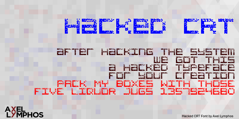 Hacked CRT Font