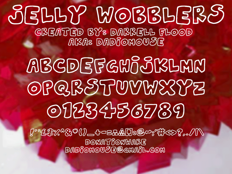 Jelly Wobblers Font
