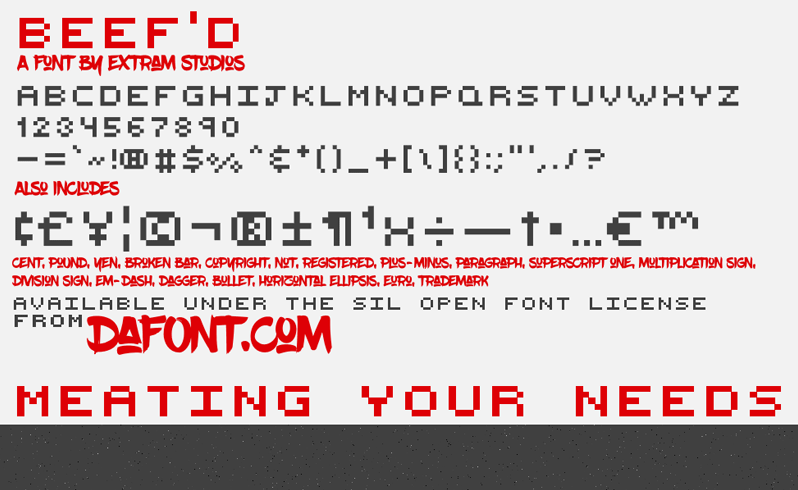 Beef'd Font