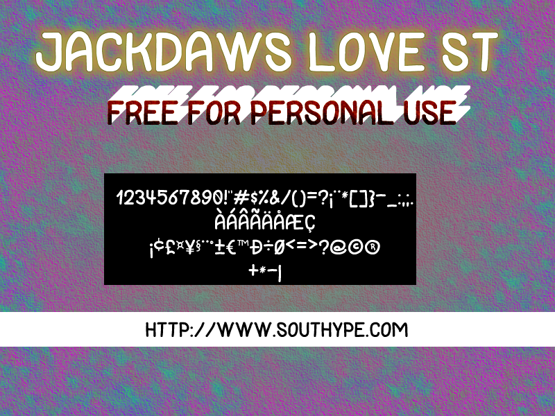 Jackdaws Love St Font