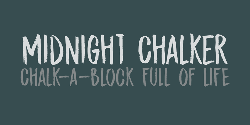 DK Midnight Chalker Font