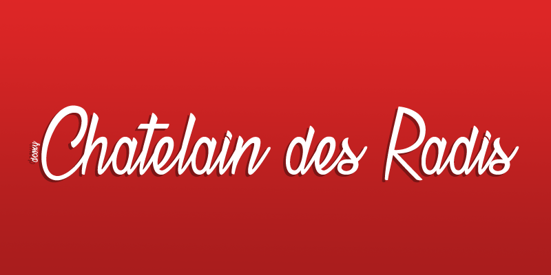 Chatelain des Radis Font