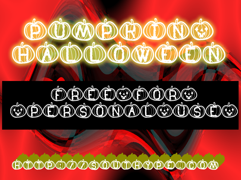Pumpkin Halloween St Font