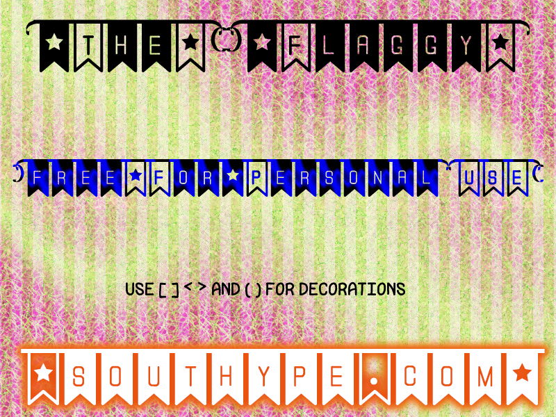 The Flaggy St Font