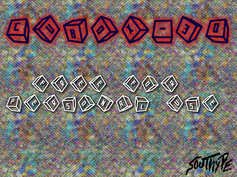 Cubox-3D ST Font