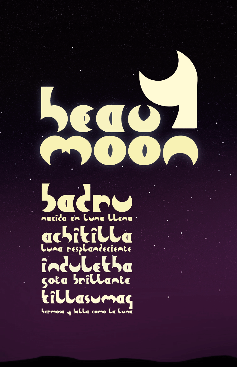 Heavy Moon A Font