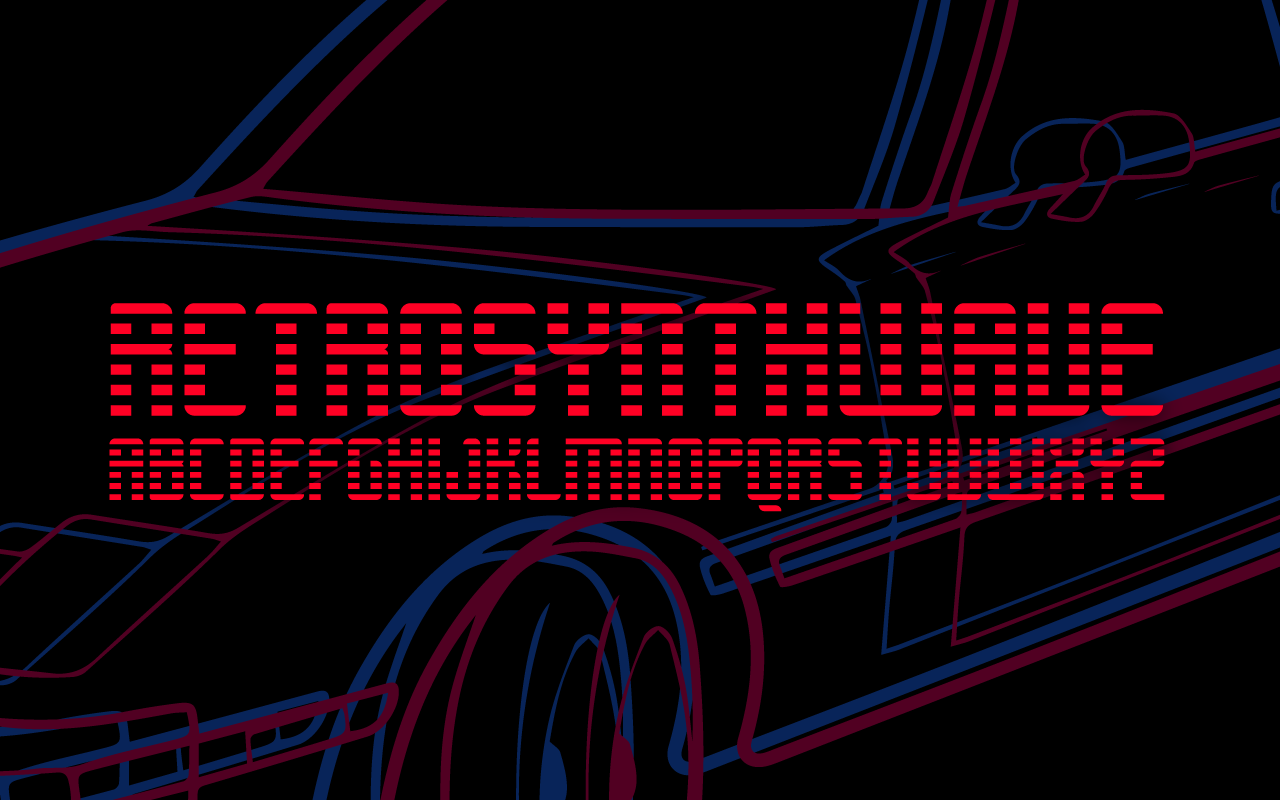 Retrosynthwave Font