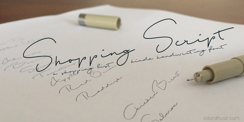 Shopping Script Font