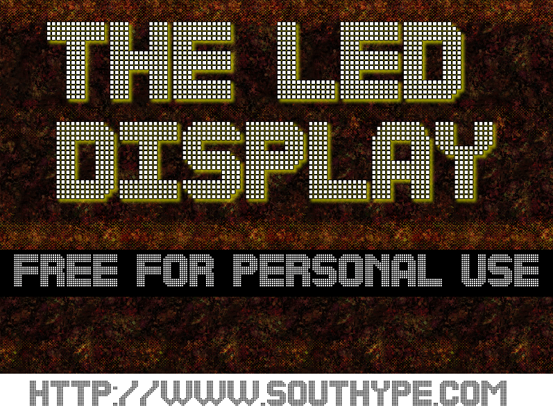 The Led Display St Font