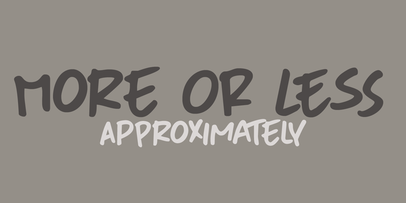 DK More Or Less Font