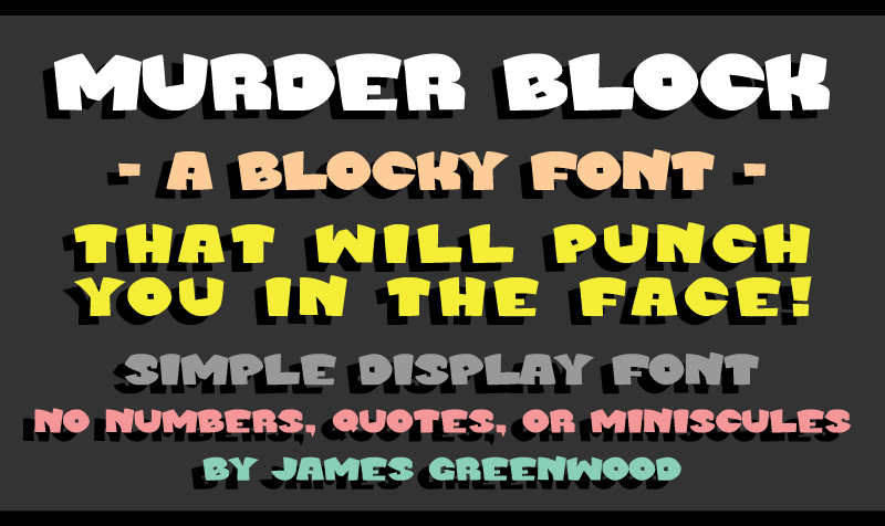 Murder Block Font