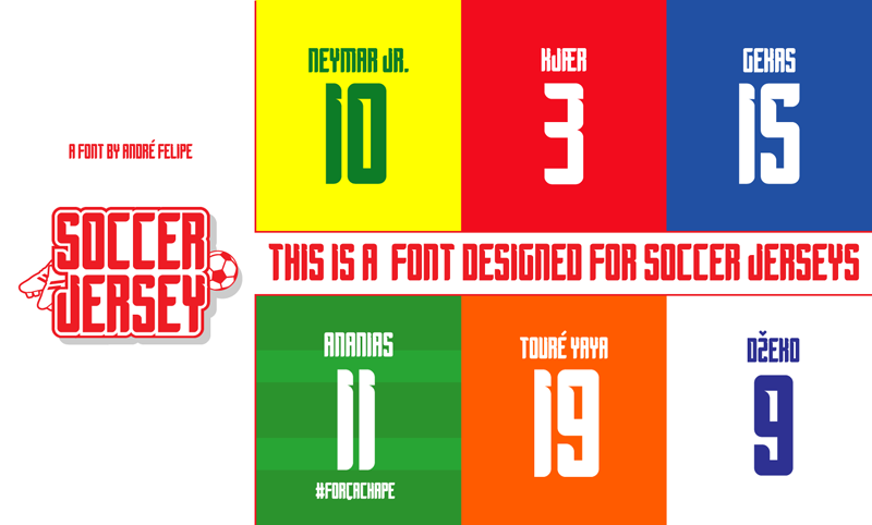 Soccer Jersey Font