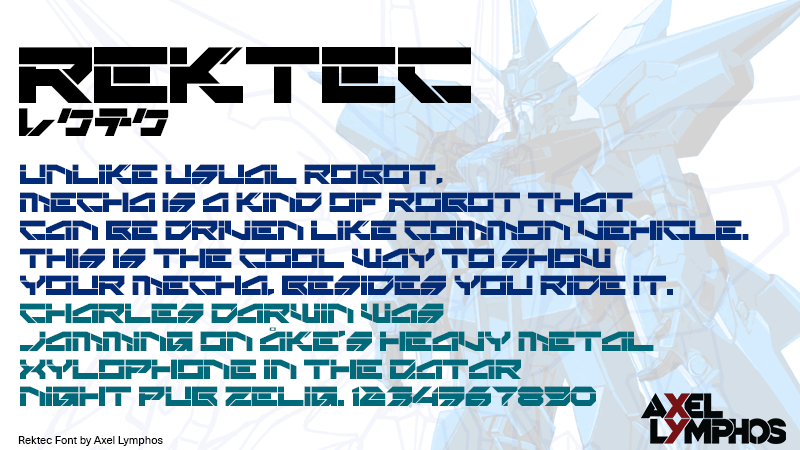 Rektec Font