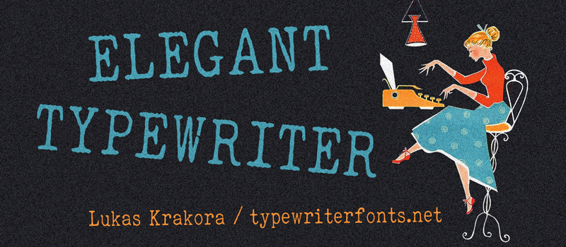 Elegant Typewriter Font