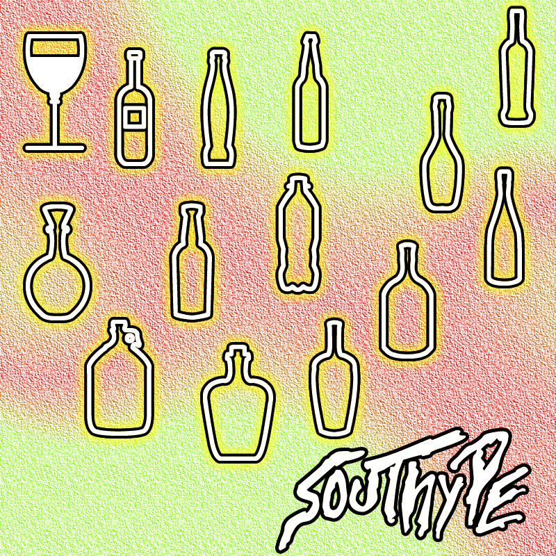 Glass and Bottles St Font