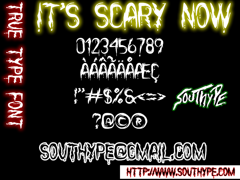 It's Scary Now St Font