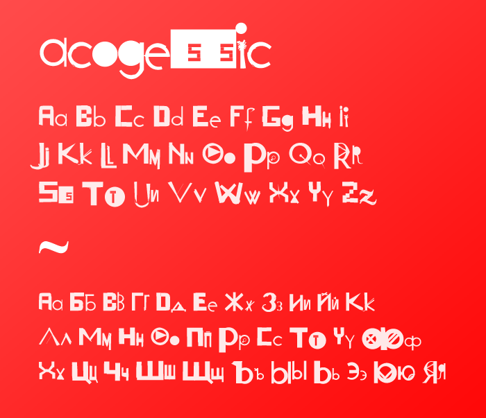 Acogessic Font