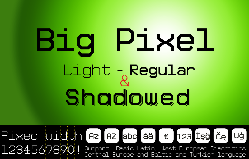Big Pixel Font
