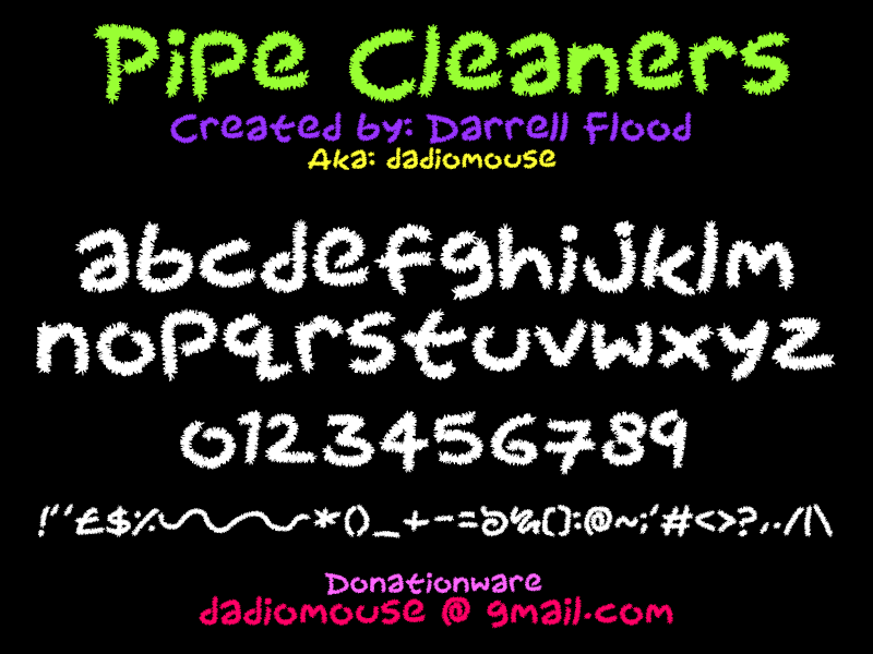 Pipe Cleaners Font