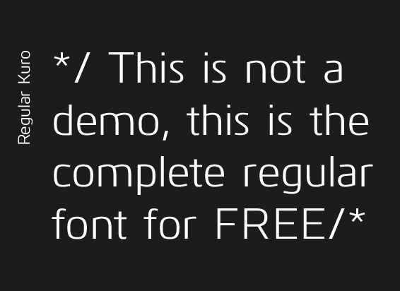 Kuro Font
