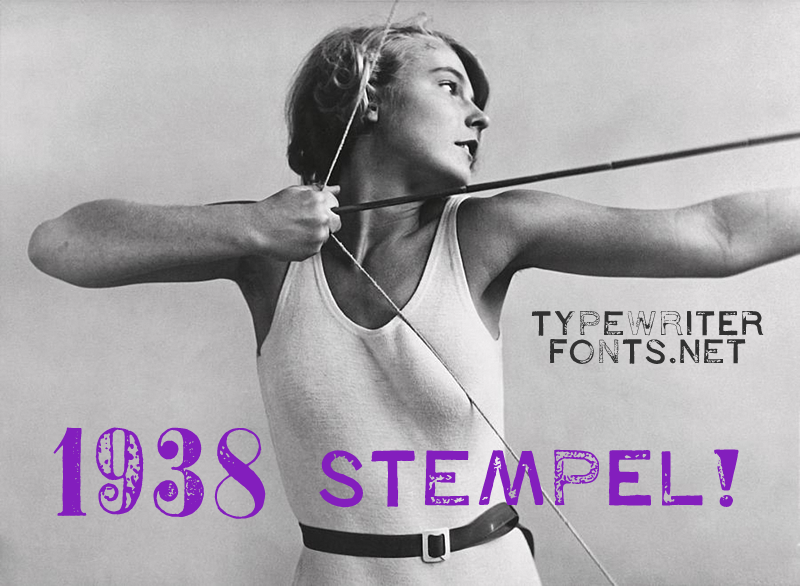 1938 Stempel Font