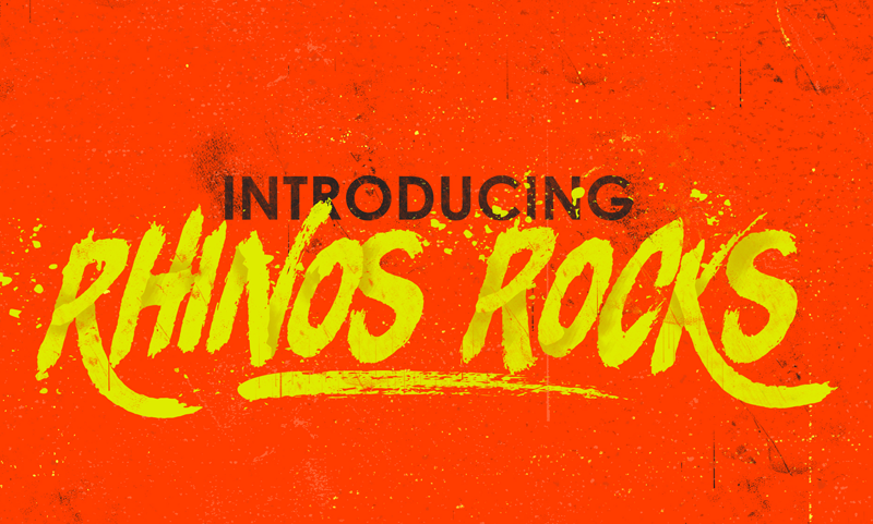 Rhinos rocks Font