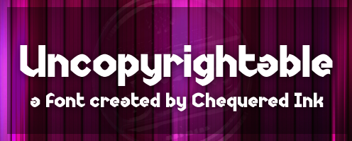 Uncopyrightable Font