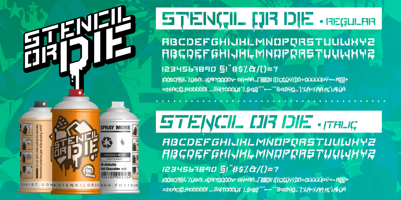 Stencile Or Die Font