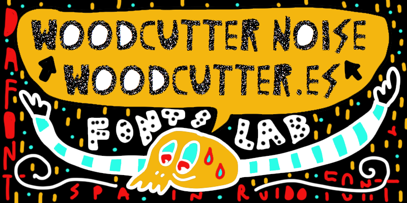 Woodcutter Noise Font