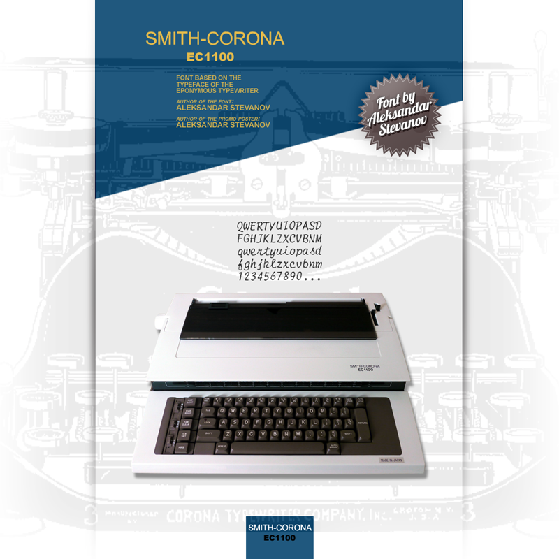 Smith-Corona EC1100 Font