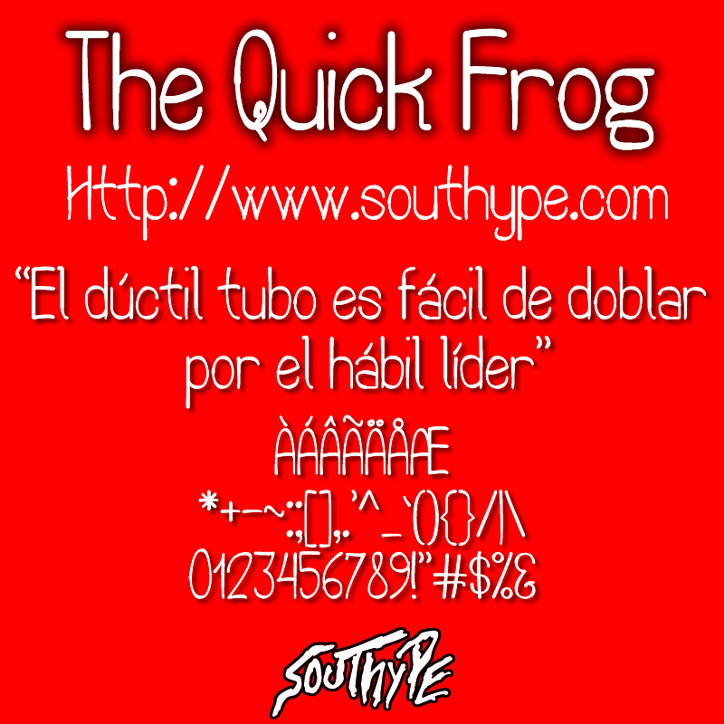 The Quick Frog St Font
