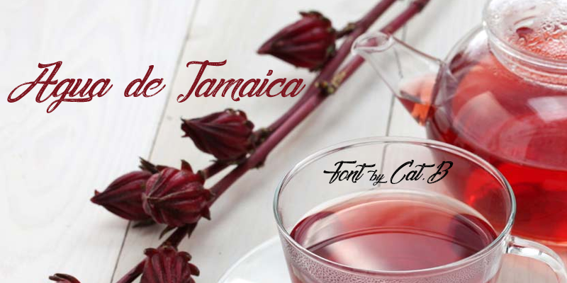 Agua de Jamaica Font