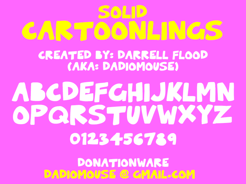 Cartoonlings Font