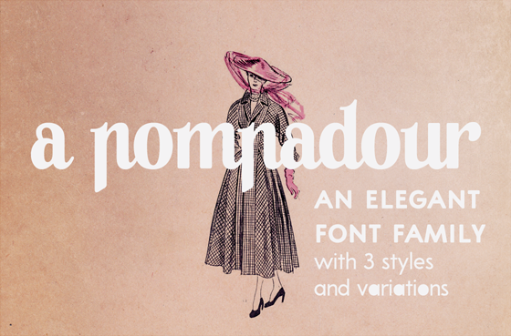 A Pompadour Font
