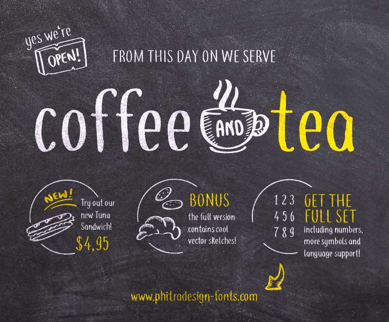 Coffee+Tea Font
