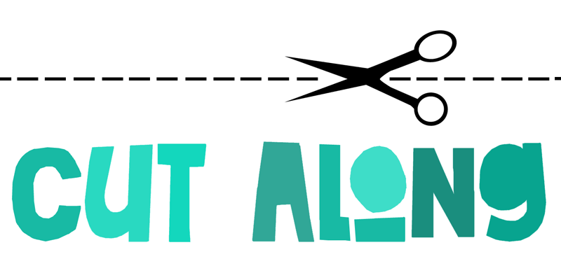 DK Cut Along Font