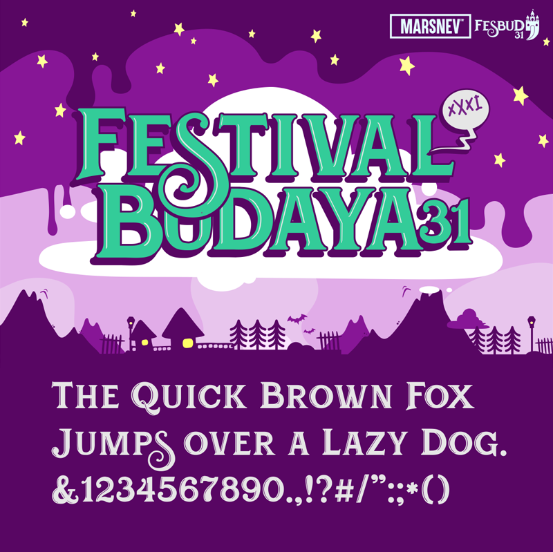 Festival Budaya XXXI Font