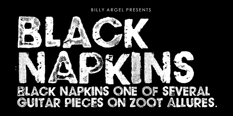 Black Napkins Font