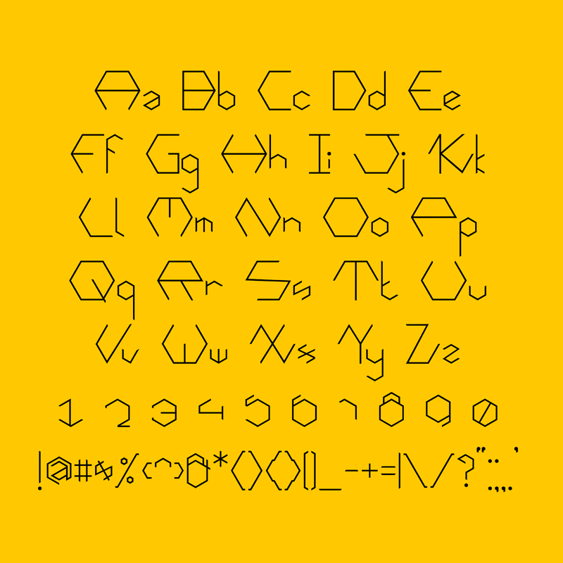 Hexafont Font