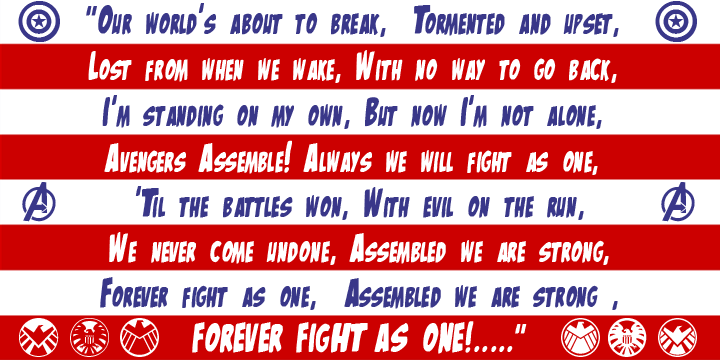 The Mighty Avengers Font