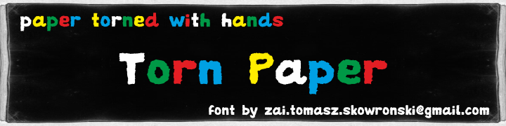 zai Torn Paper Font