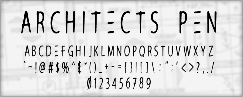 Architects Pen Font