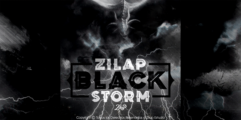 Zilap Black Storm Font