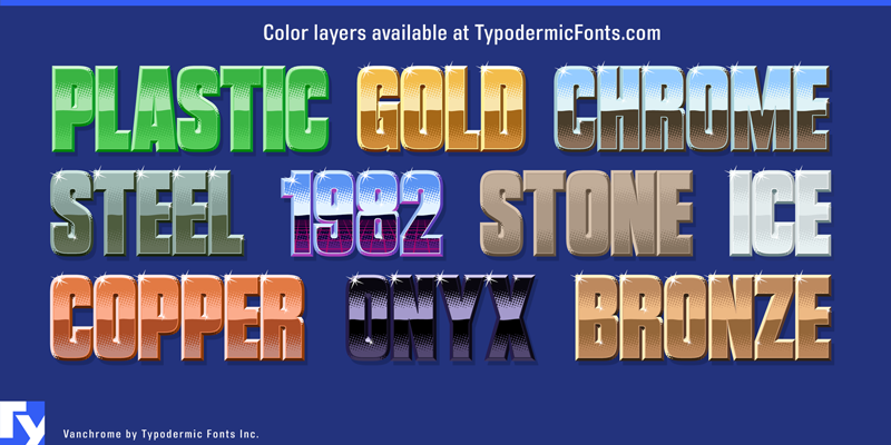 Vanchrome Font